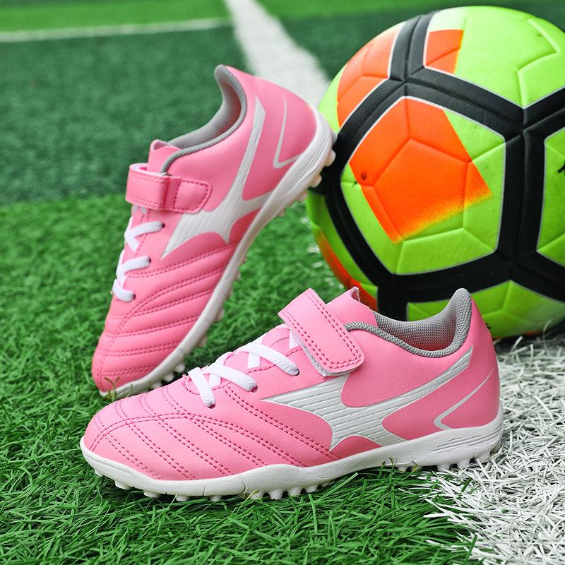 Manufacturer football shoes men's flat-soled adult grass spiked shoes adolescent boys and girls primary school students training TF broken spiked sho