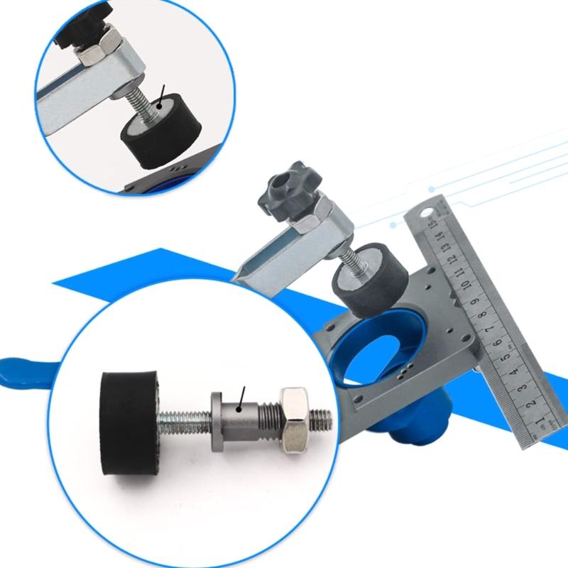 Carpentry Hole Drilling Guide Locator 35mm Hinge Boring Jig with Fixture Aluminum Hole Opener Template Door Cabinets