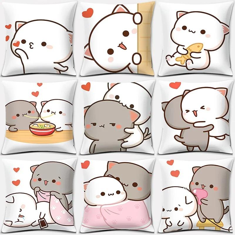 

Office Living Room Home Pillowcase Cartoon Pattern Pillowcase Car Ornaments 40x40cm