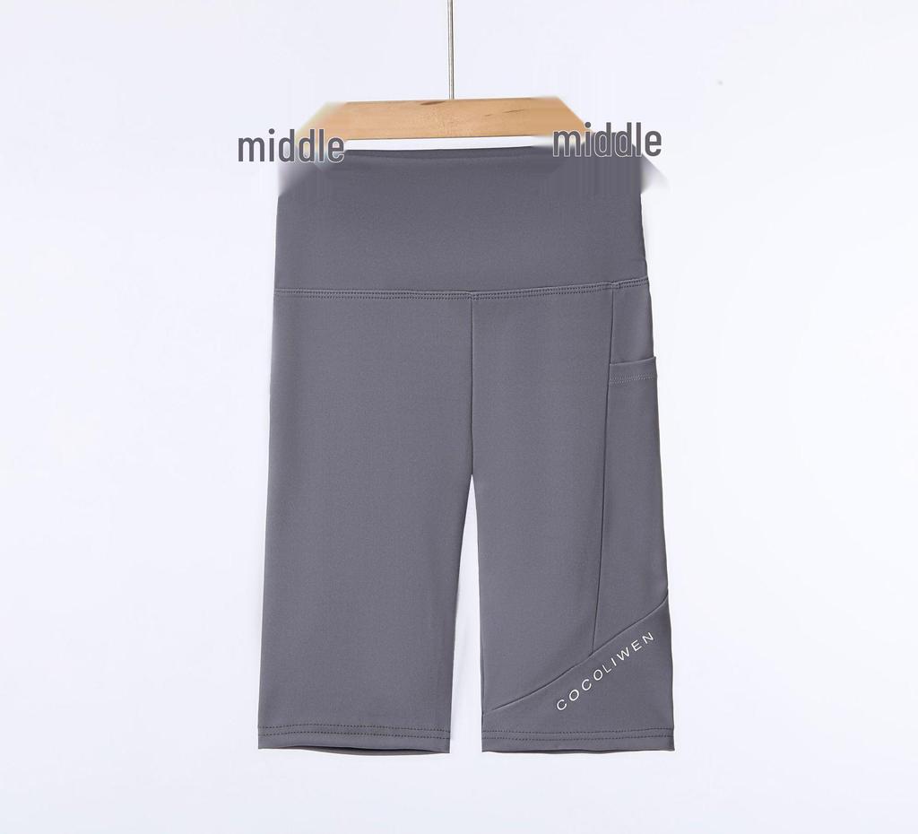 High-Waisted Women's Leggings: Perfect for Autumn and Spring, Hip-Lifting, Tight-Fitting, Ideal for Yoga, Sports, Fitness, with Barbie Pockets.