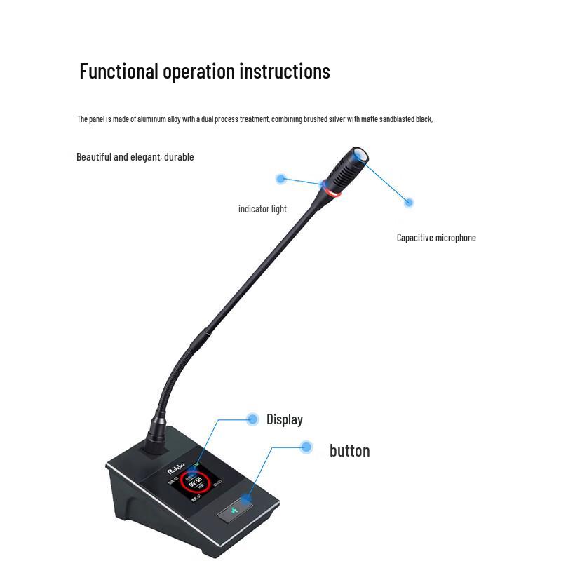 Runpu RP-WX8800E Wireless Digital Desktop Conference Microphone (CN version)