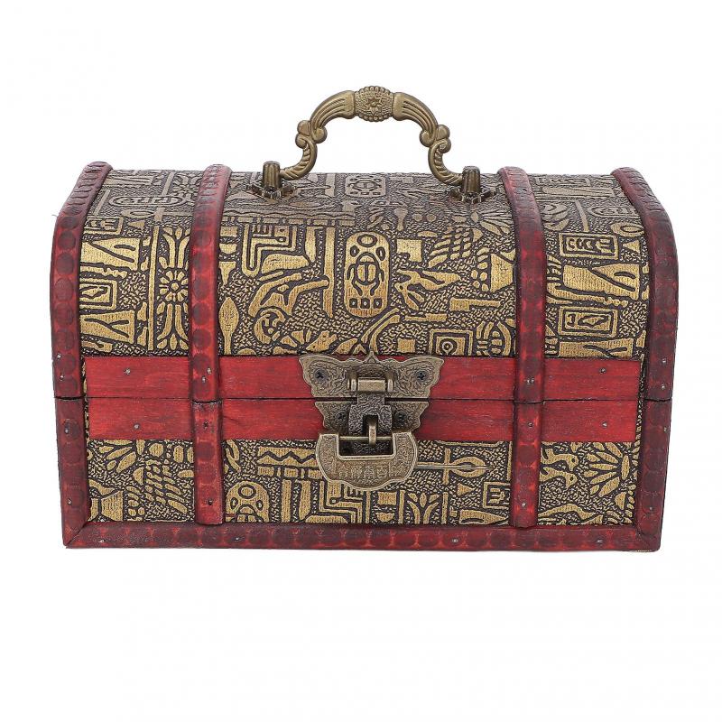 Wooden Jewelry Storage Box Household Beauty Salon Retro Essential Oil Cosmetics Organizer Case