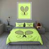 Tennis Racket Design Bedding Duvet Cover Sets Duvet Covers Pillowcases Gifts (1 * Duvet Cover 2 * Pillowcases, Without Duvet Insert)