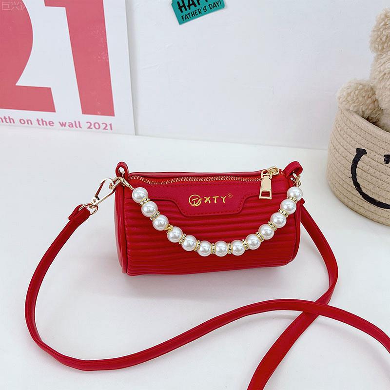 Trendy Mini Parent-child Shoulder Bag Fashionable Cute Pearl Bucket Bag Stylish Design