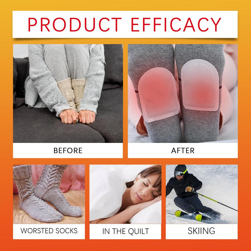 Jaysuing foot warmer pads (boxed), long-lasting warmth, cold protection for feet, winter long-lasting warming product, 20 pieces