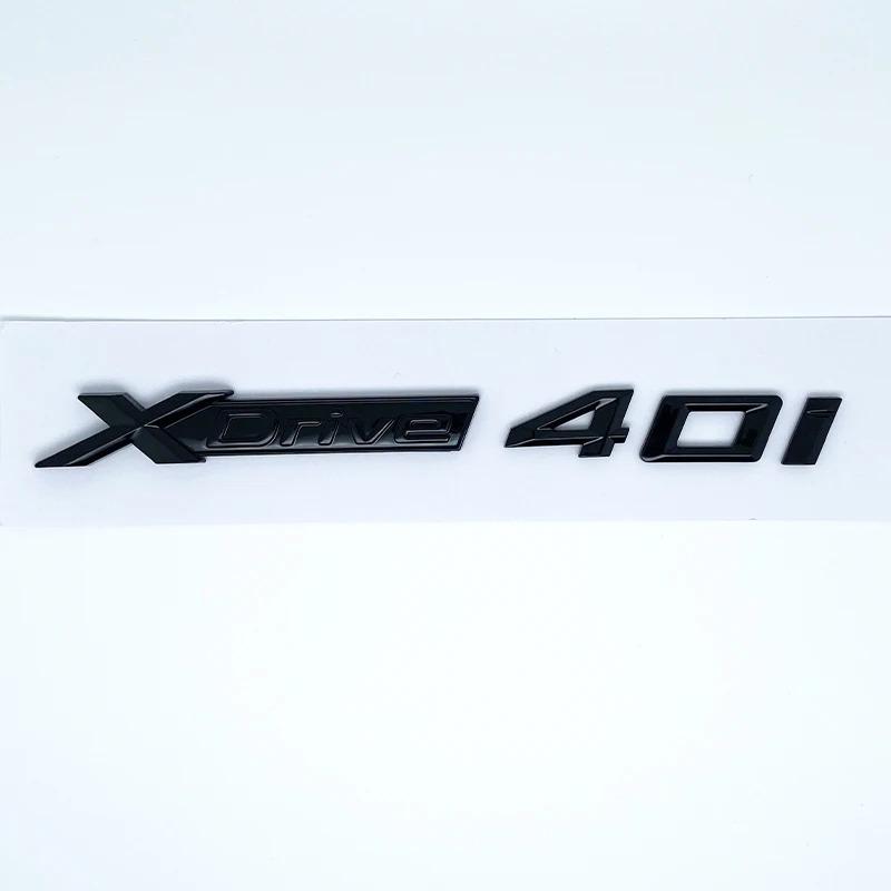 Car Emblem Sticker 3D ABS Glossy Black Silver XDrive 40i 40d 45i 45d 48i 48d For BMW X1 X2 X3 X4 X5 X6 X7 GT