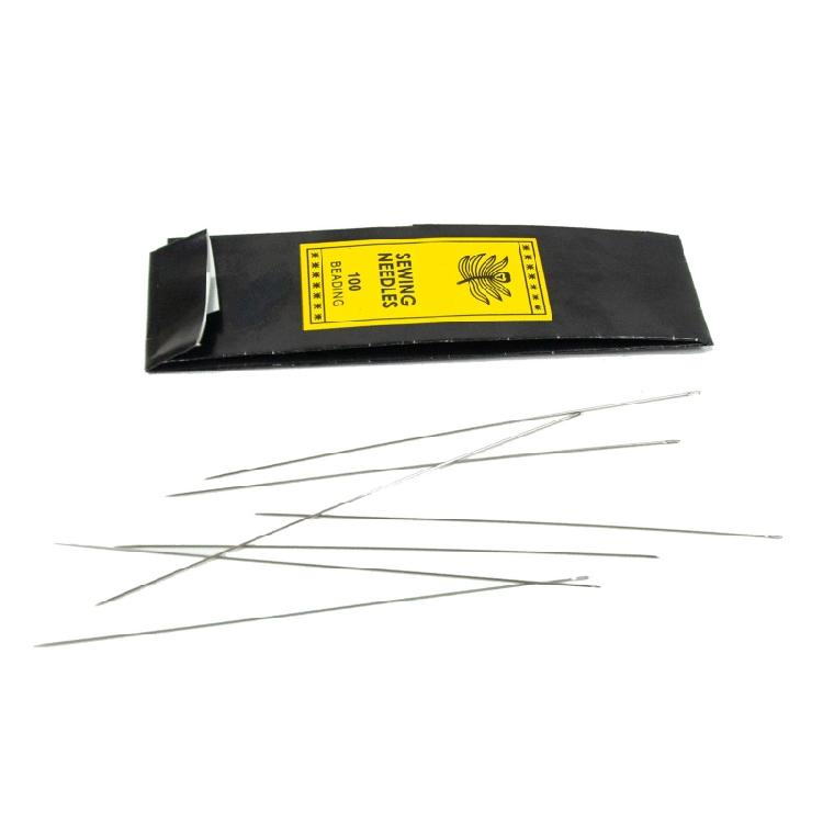 25 Pcs Long Straight Beading Needles for Extra Fine Thin Beading Embroidery Need
