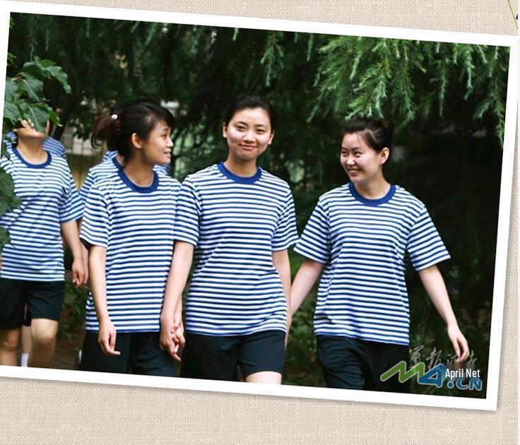 Sailor Striped Blue & White Men's Round Neck T-shirt, Summer Half Sleeve, Couples' Plus Size