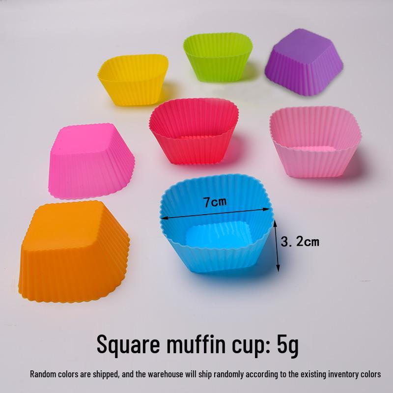 7cm Heart-Shaped Silicone Muffin & Cake Mold for Baking