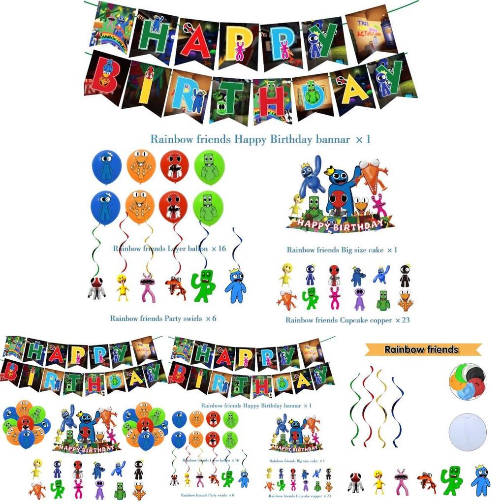 Çocuklar İçin Muhteşem Bir Doğum Günü Kutlaması İçin Roblox Rainbow Friends Parti Malzemeleri