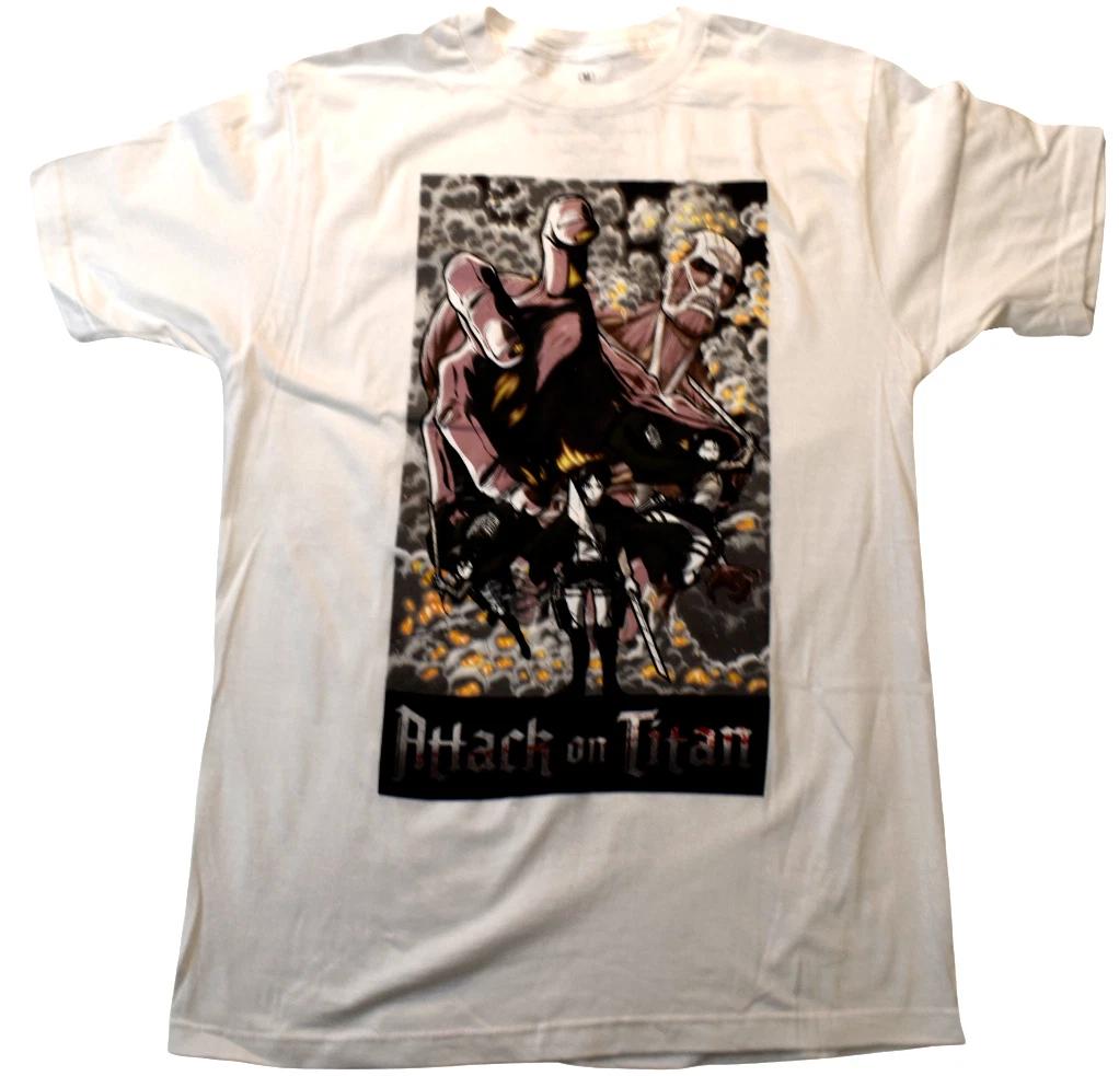 Ripple Junction Attack On Titan Season 2 Mens Manga Anime White Shirt New Small 2XL