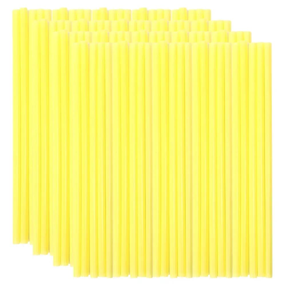 100pcs Long Drinking Straws Colorful Plastic Wide Straw Milk Tea Juice Cocktail Drink Straw Birthday Party Kitchen Accessories