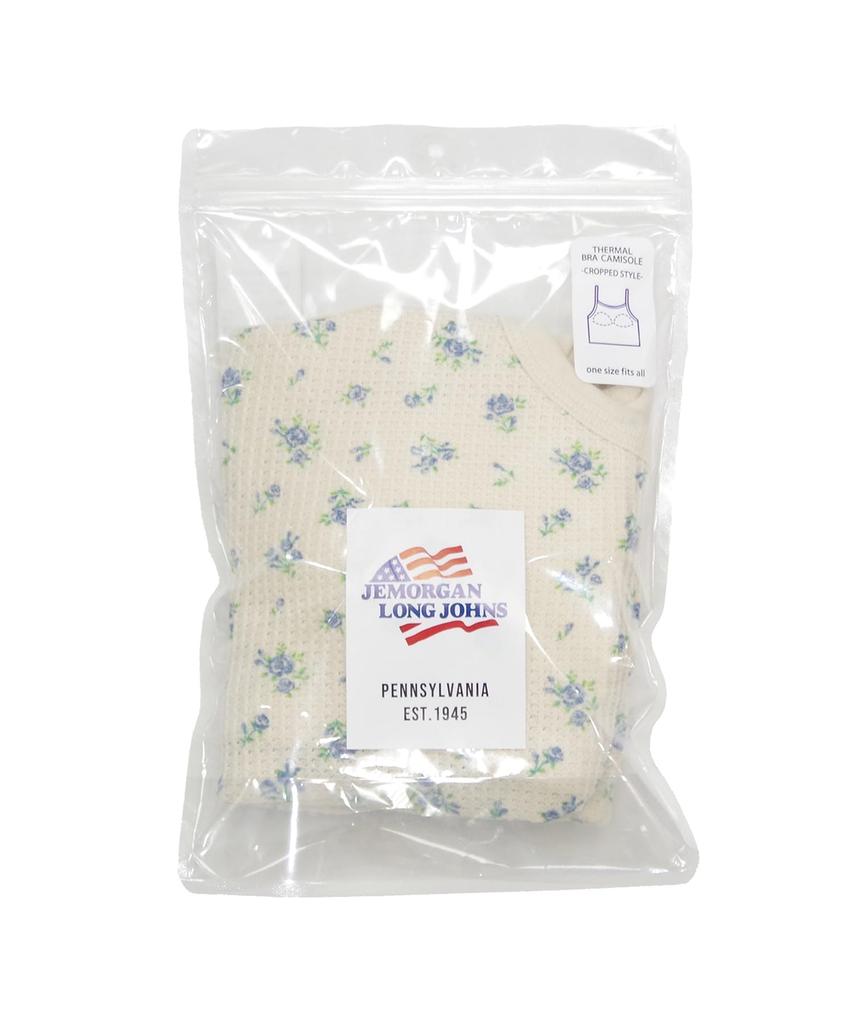 Morgan Waffle Floral Cropped Camisole In Sax J.E. Women's (Pack)