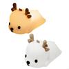 LED Rechargeable Cartoon Deer Lamp Decoration Bedside Lamp Silicone Wireless Night Lights Touch Control Night Light M4YD
