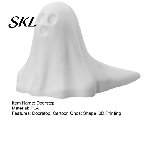 Heavy Duty Anti-slip Door Wedge Cute Ghost Stopper, 3D Printed Halloween Decoration Windproof Stop Statue, Holder, for Home Bedroom Cartoon Grimace