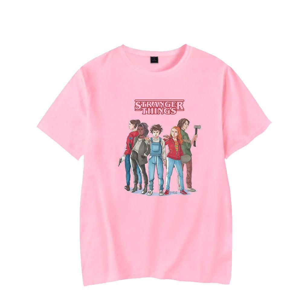 Stranger Things Sommer Damen Herren Locker Sport Kurzarm T-Shirt Modisches Bequemes Weiches Atmungsaktives Baumwoll-T-Shirt