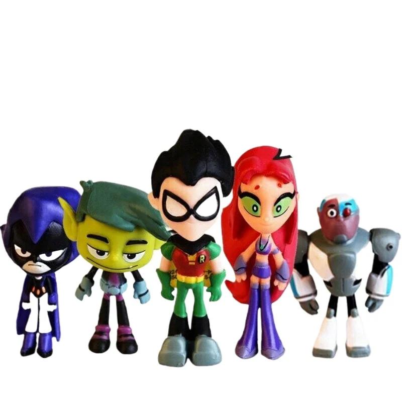 

Teenage Titan attack mini Beast Boy steel spark crow toy doll model ornaments anime figure anime Birthday gifts children s toys