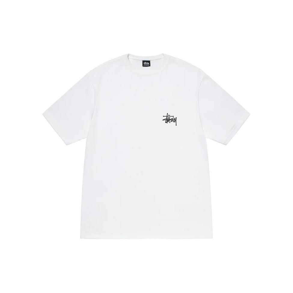 Stussy SS23 Podstawowy T-shirt Stssy z Logo Unisex 1904870