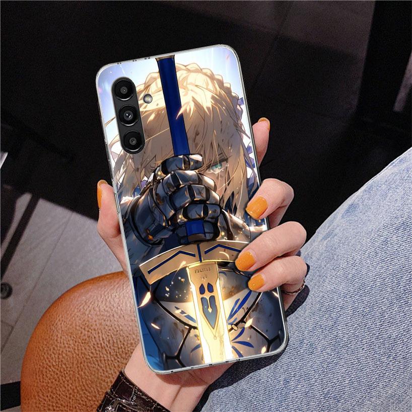 Fate Zero Stay Night Saber Phone Case For Samsung Galaxy A17 A16 A15 A14 A13 A57 A56 A55 A54 A53 A37 A36 A35 A34 A33 A26 A25 A24