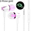 Universal Normal/Luminous Wire Heavy Bass In-ear 3.5mm Earphones with Microphone
