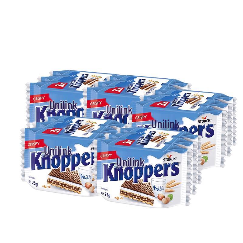 Knoppers Milk Hazelnut Chocolate Wafer Biscuits