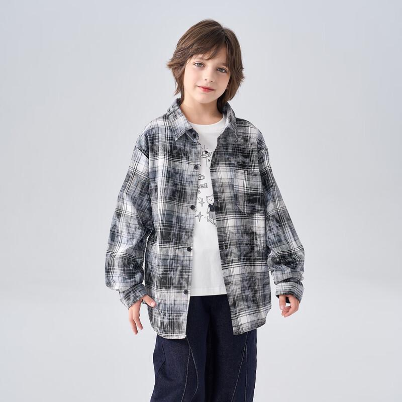 Montagut Boys  Plaid Casual Long-Sleeve Shirt 150