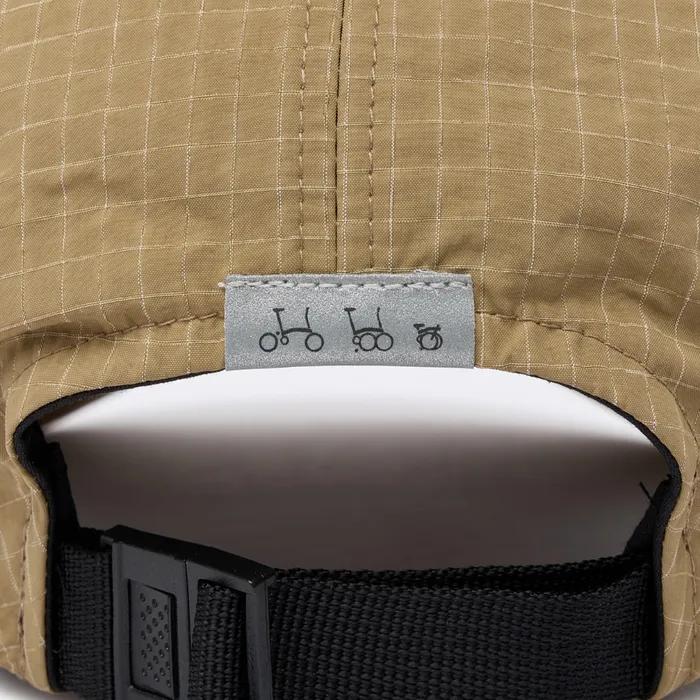 SLUB CHECK CAMP CAP - D/BEIGE (P255AHA103)