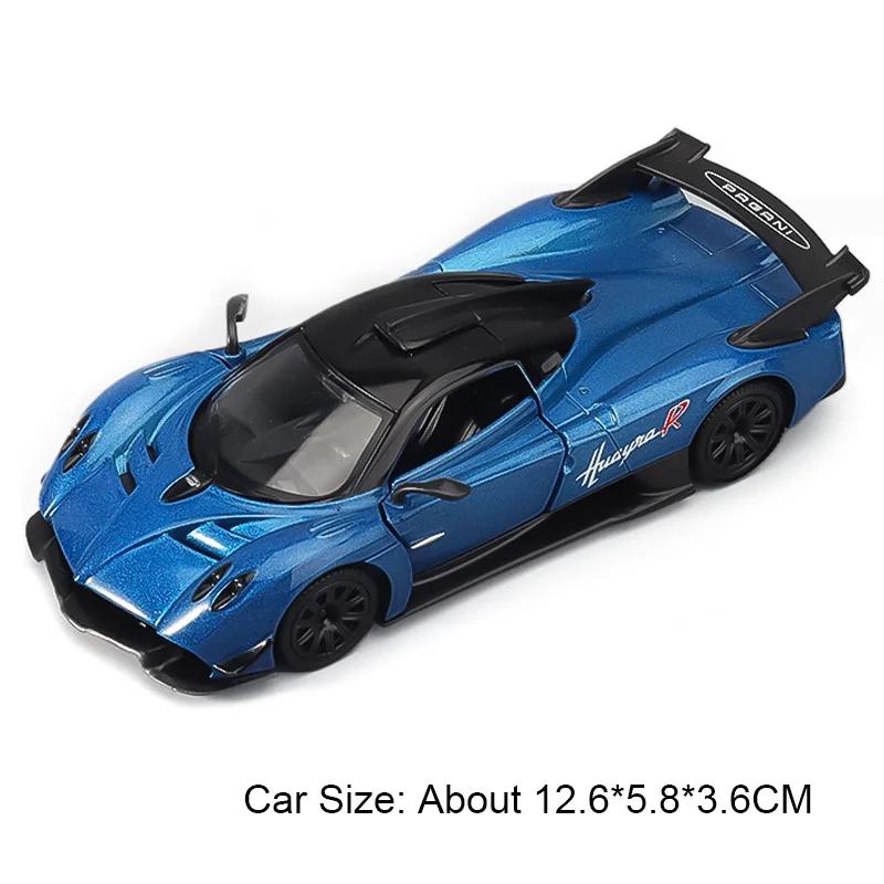 1:36 Pagani Utopia Zonda Huayra Toyota Cruiser Sports Car Model Toy Pull Back Doors Opened Vehicles Models Presents for Kids