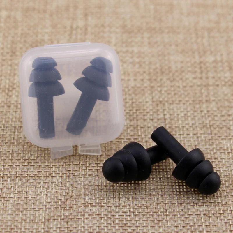 

5/2/1Pairs Soft Silicone Earplugs Comfort Noise Reduct Earplugs Protective Sleep Reusable Waterproof Swimming Ear Plug With Box