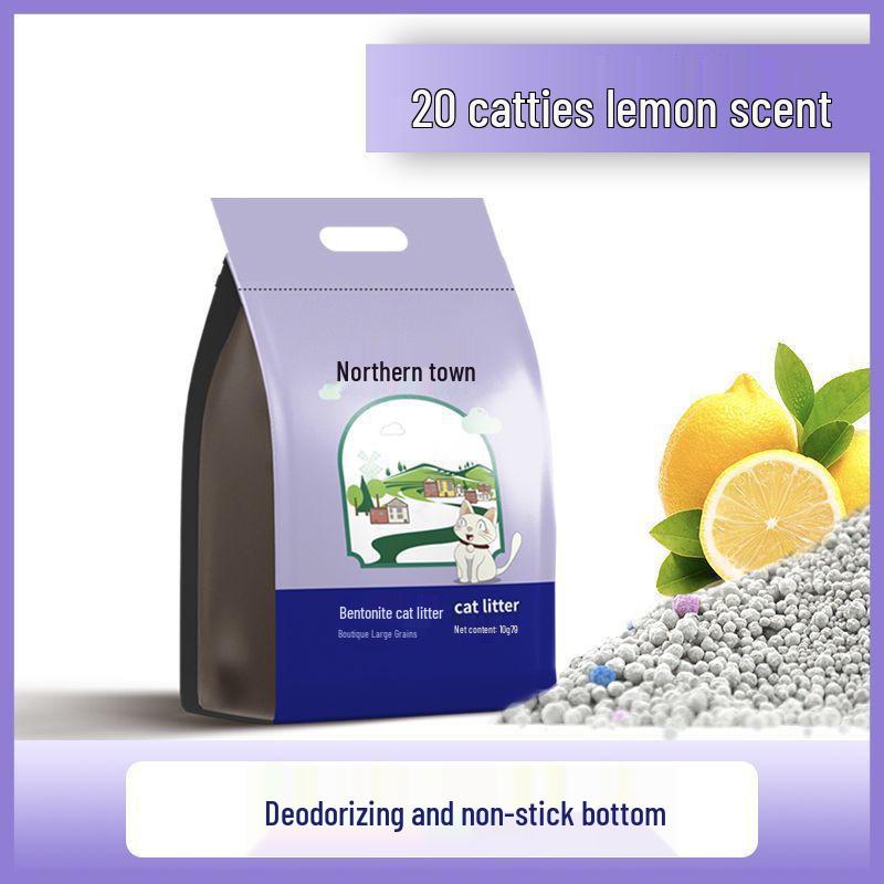 Bentonite Cat Litter, Low Dust, Deodorizing, Large Particle, 10kg/40lb Pack