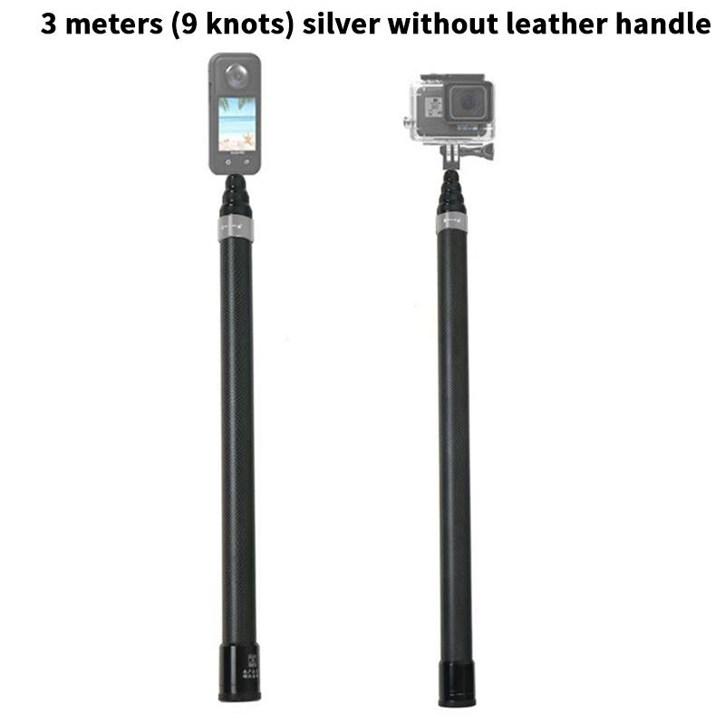 1Pc Ultra Long Carbon Fiber Selfie Stick Invisible Camera Extension Stick Selfie Stick Convenient For Taking Photos