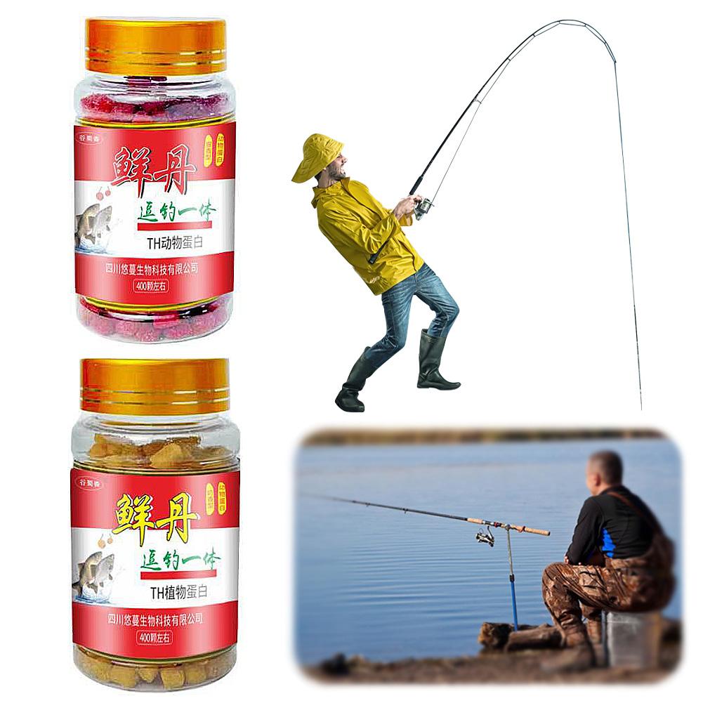 High Protein Fishy Taste Hemoglobin Bait Freshwater Crucian Carp Grass Fish Bream Bait Fish Food Pellets Fishing Accessories