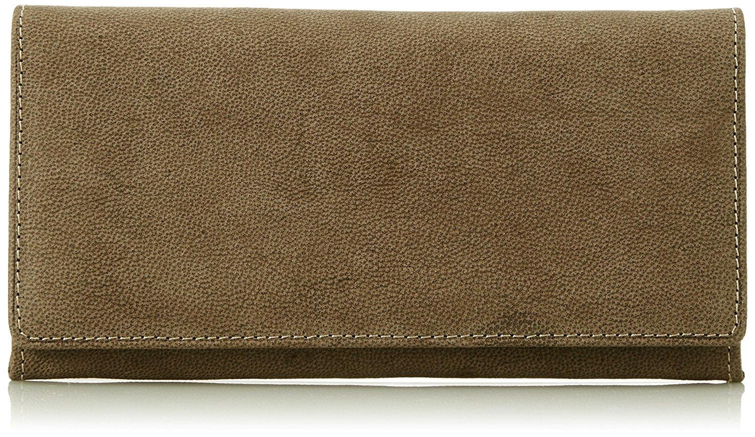 

Snovist Camel Leather Long Wallet for Men (Brown)