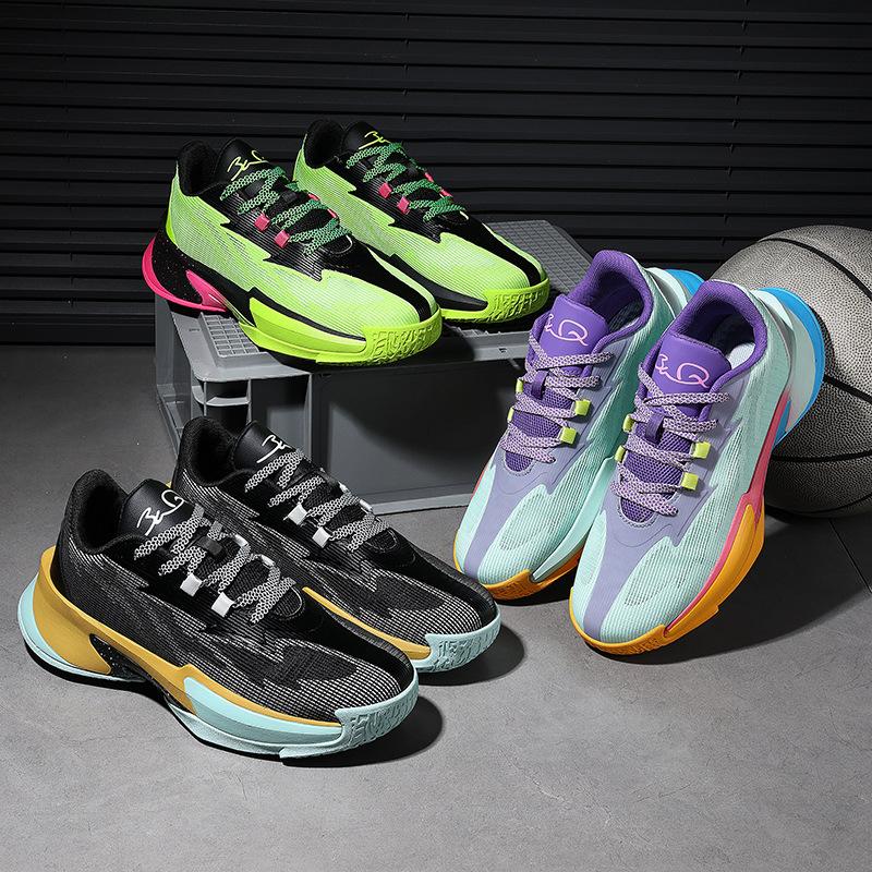 Slow Shock Rebound Basketball Shoes Comfortable And Breathable High-Quality Sports Shoes Men'S And Women'S Youth Practical Training Basketball Shoes