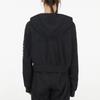 Nike Casual Sports Cropped Knit Hooded Jacket Women Outerwear Black DM6064-010