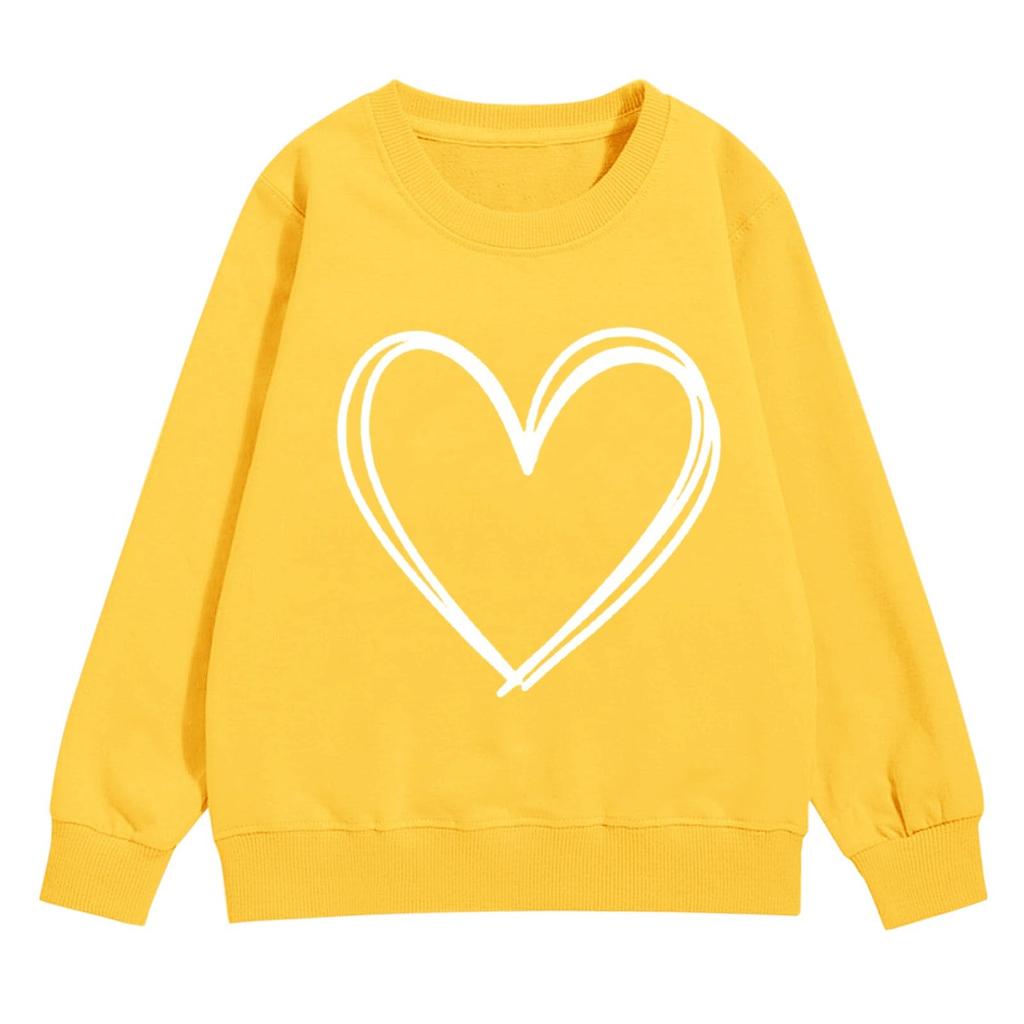 Girl's Sweatshirt, Long Sleeve, Neck Pullover, Cute Loose Neck Sweatshirt