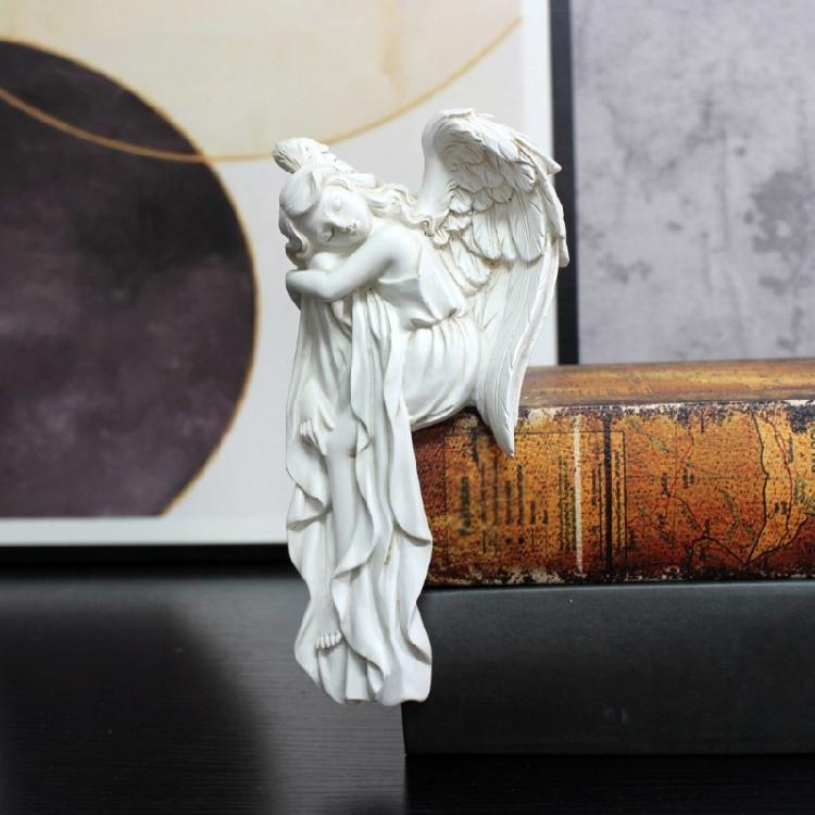 Creative Resin Angelic Figurine European Hanging Door Frames Enhances Space Decoration for Homeowner and Designers