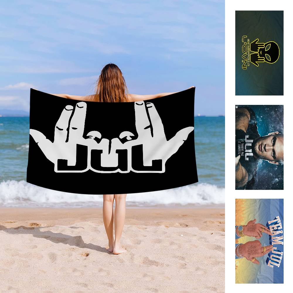 1pc Popular Singer JuL Microfiber Printed Beach Towel Mountain Climbing Yoga Beach Swimming Running Absorbent Soft Towel