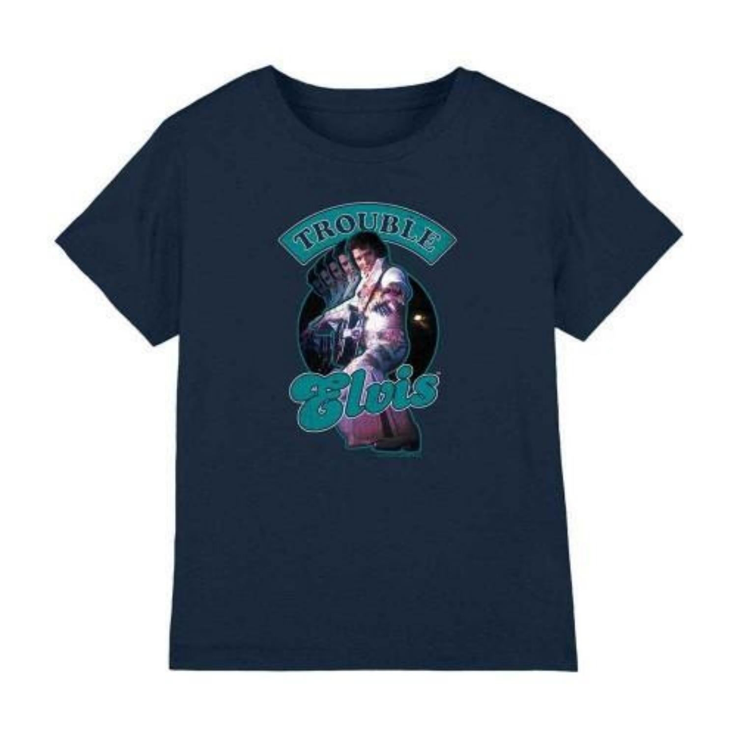 Elvis Childrens_Kids Total Trouble T-Shirt XXXXL