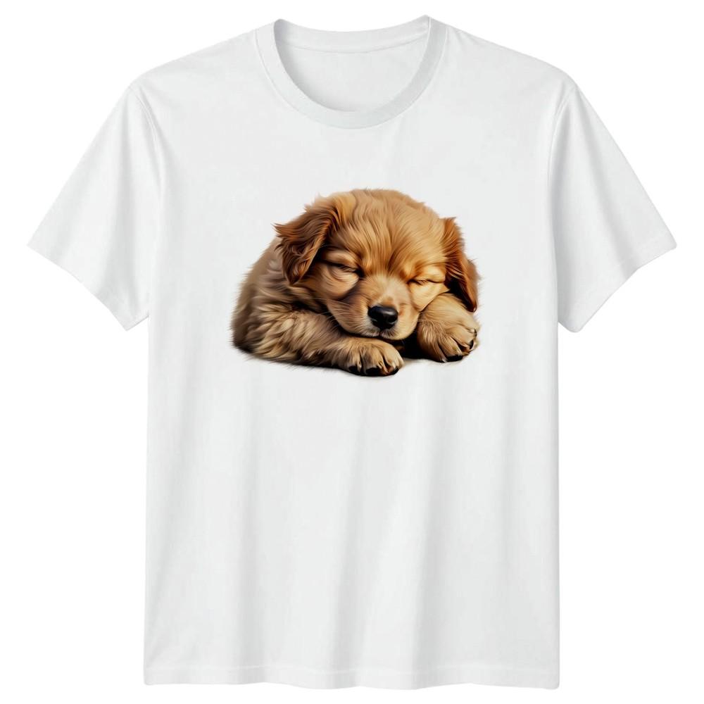 Sleeping Puppy Dog Animals Unisexs TShirt Unisexs Tee Graphic Unisex Top f S