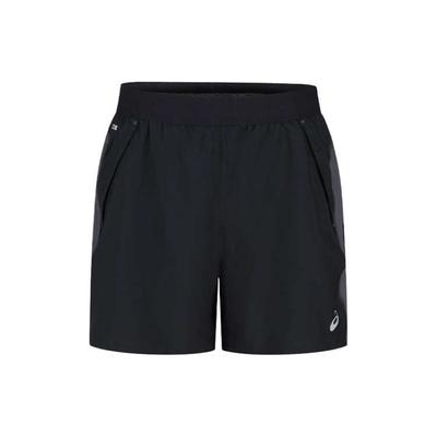 Mens Running Logo Woven Breathable Lace-Up Comfortable Sports Shorts Men Shorts Black Gray 2011D247-001