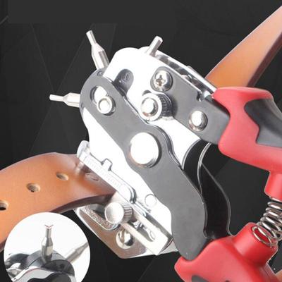 LeatherHole Punch Tool for Belt - Multi Hole Sizes Puncher for Belts, Watch Bands, Straps, Dog Collars, Saddles, Shoes