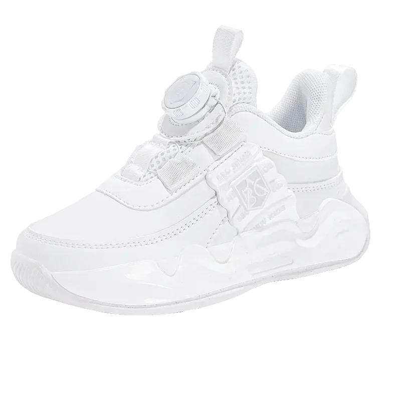 

Kids Sport Shoes Outdoor Casual Trainers Summer Children Sneakers Breathable 5-16 Years Boys Running Shoes New Swivel Buckle 39 белый