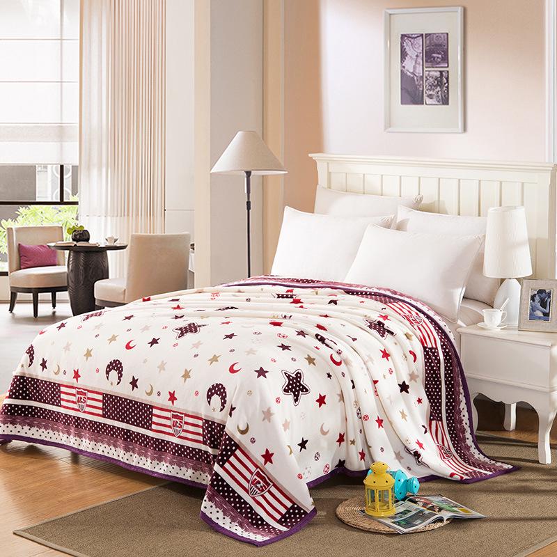 Autumn and Winter Printed Thick Coral Fleece Blanket, Falei Fleece Blanket, Cross-border Flannel Blanket