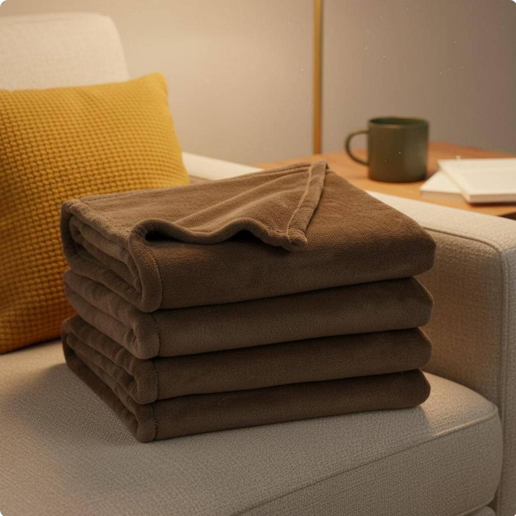 Luxurious Flannel Blanket Warm Soft Fleece Throw Lightweight Luxurious Throw All Season Home Textiles for Bed