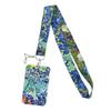 Yoga Sakura Credential Holder Little daisy Lanyard for Key Cute Neck Strap Card ID Badge Holder Key Chain Accessories Wholesale