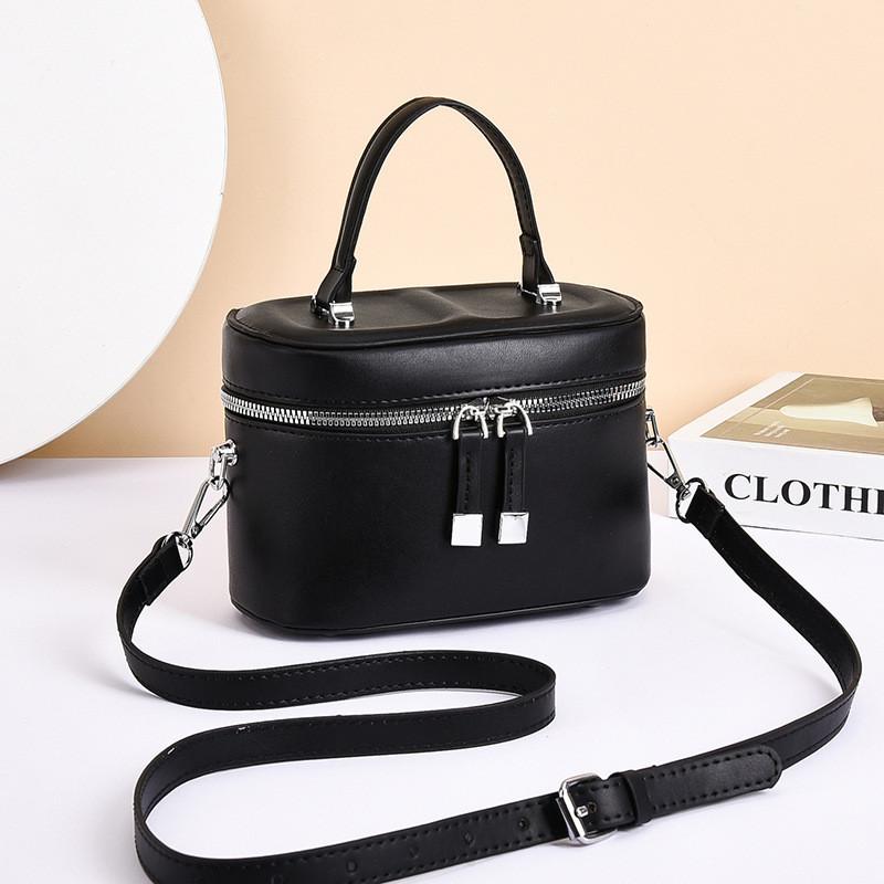 IELGY Ladies Fashionable All-Match Casual Simple One-Shoulder Messenger Bucket Bag Portable