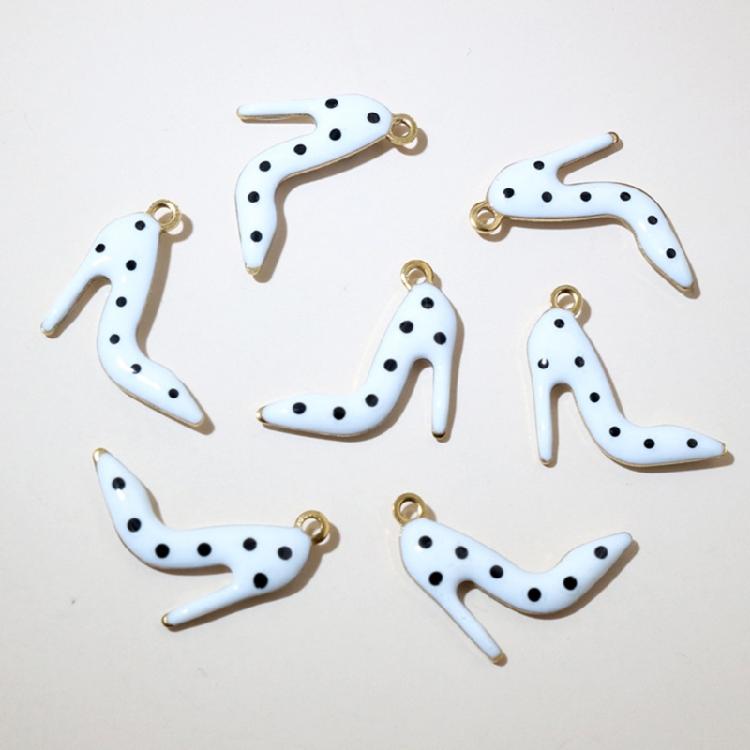 High Heel Shoe Jewelry Charm Stainless Steel Crafting Supplies For Handmade Accessories Key Rings And Bag Ornaments