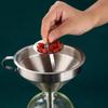 304 Stainless Steel Funnel Filter Set Rust Resistant Food Grade Wide Mouth for Kitchen Canning Liquid Transfer Home Baking Use