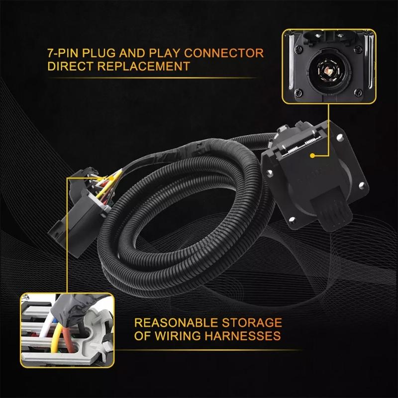 Automotive Replacement 56070 7 Pin Truck Trailer Wiring Harness Extension for 1500/2500/3500